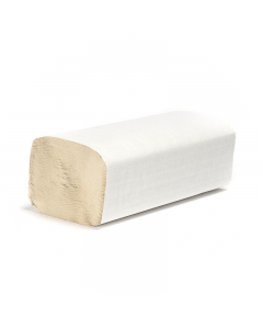 No Brand handdoek ZZ-vouw naturel 23 x 22,5 cm