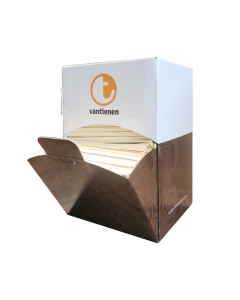 Vantienen roerstaafjes bamboe 110 mm dispenser
