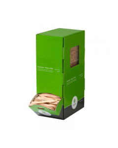 Biodore fritesvork hout 80 mm dispenser