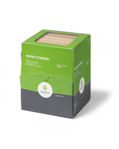 Biodore roerstaafje kraft papier FSC 110 mm dispenser