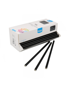 Depa drinkrietje zwart papier 250 mm dispenser