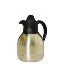 Thermoskan RVS 1 liter mat zwarte dop